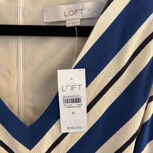 NWT Ann Taylor Loft V-Neck Sleeveless Dress